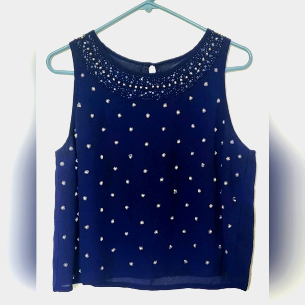 Red Chilli Beaded Top. Size US 8. UK 12
